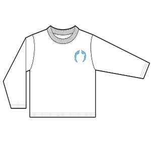 Fashion sewing patterns for UNIFORMS Sweatshirt Sports Sweatshirt SR 0358